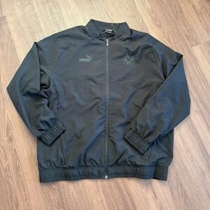 Puma Black Borussia Dortmund 22/23 Windbreaker Jacket for Men